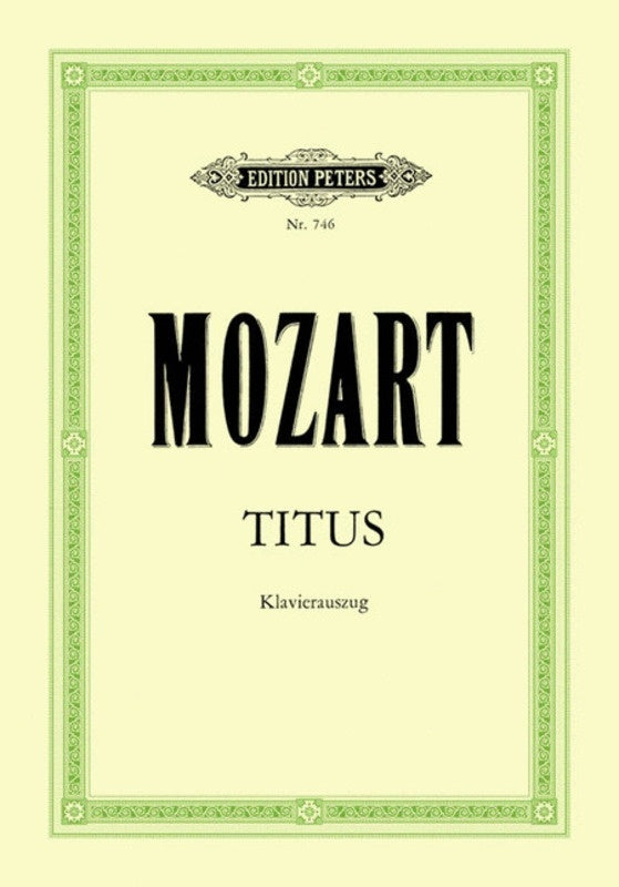 La Clemenza Di Tito Ger/It (Softcover Book)