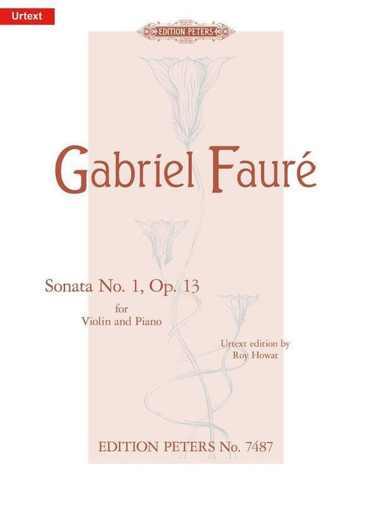 Sonata No 1 Op 13 A Ed Howat Violin Piano Urtext (Softcover Book)