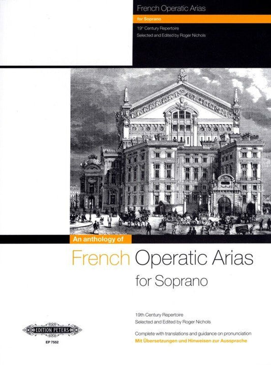 French Operatic Arias for Soprano 19th Century Vocal Score Edition Peters
