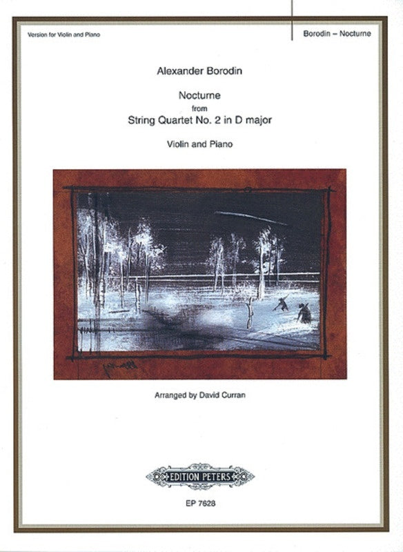 Nocturne From String Quartet No 2 D Violin/Piano (Softcover Book)