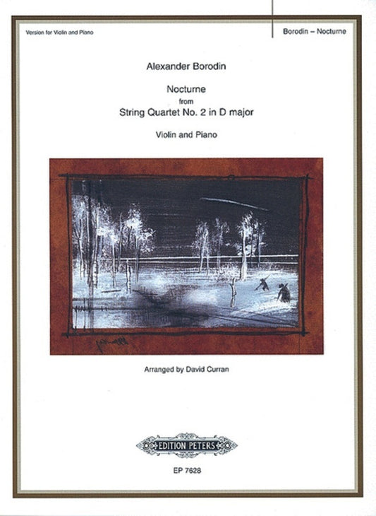 Nocturne From String Quartet No 2 D Violin/Piano (Softcover Book)