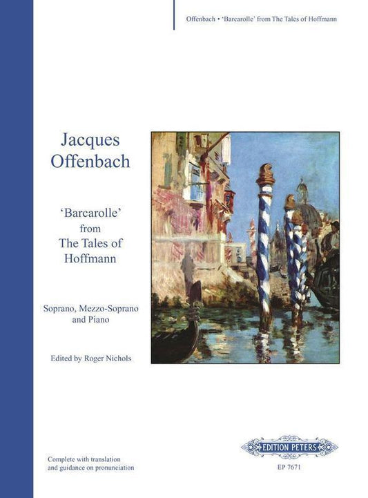 Barcarolle Duet Sop/Mezzo Sop/Piano Ed Nichols (Softcover Book)