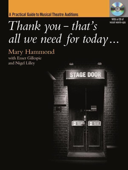 Thank You That's All We Need For Today Book/CD - Mary Hammond - Edition Peters EP7970