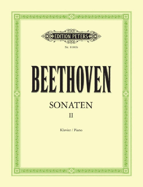 Sonatas Vol. 2 - Ludwig van Beethoven - Piano Edition Peters EP8100B