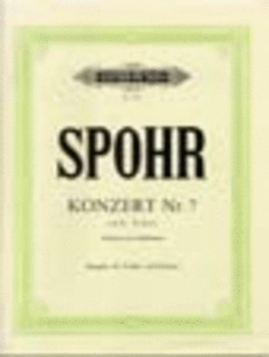 Concerto No 7 Op 38 E Min Violin/Piano (Softcover Book)