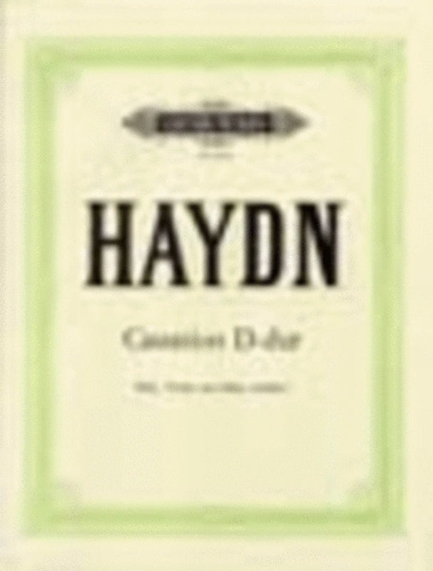 Cassation Hob 4 No D2 D Flute Violin Harpsichord Sc/P (Music Score/Parts) Book