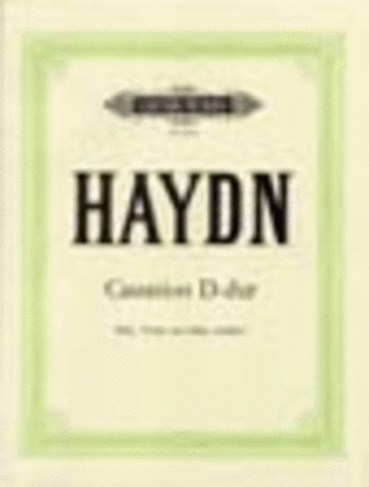 Cassation Hob 4 No D2 D Flute Violin Harpsichord Sc/P (Music Score/Parts) Book