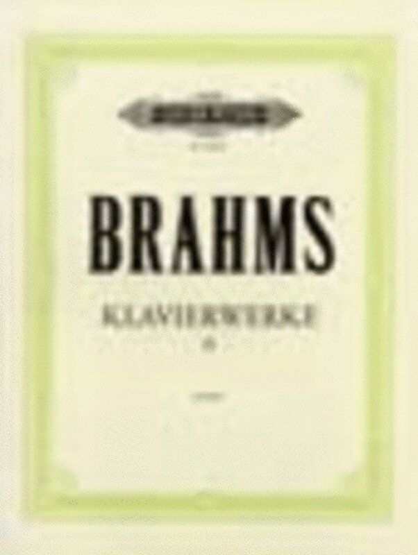 Piano Works Vol. 2: Variations Urtext by Johannes Brahms, Edition Peters, Piano Solo