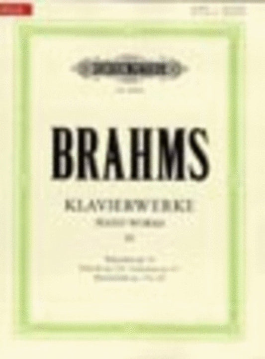 Piano Works Book 4 Collected Shorter Pieces Urtext (Softcover Book)