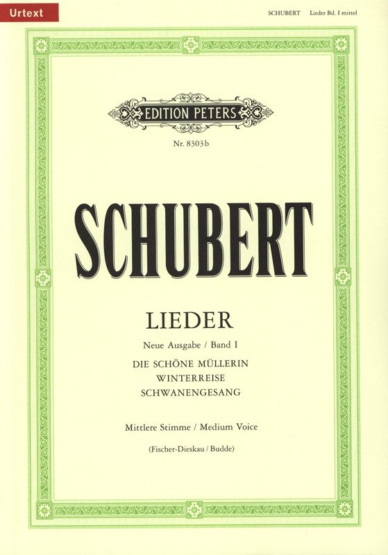 Schubert: Songs, Vol. 1 — Medium Voice (Edition Peters)