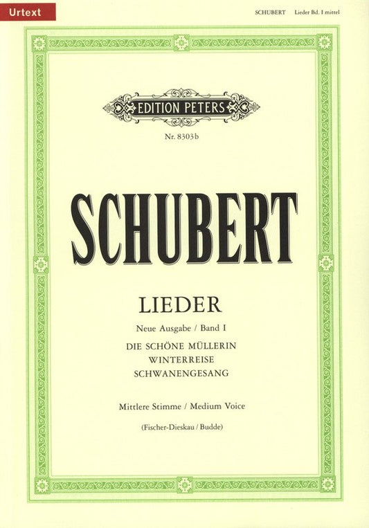 Schubert: Songs, Vol. 1 — Medium Voice (Edition Peters)