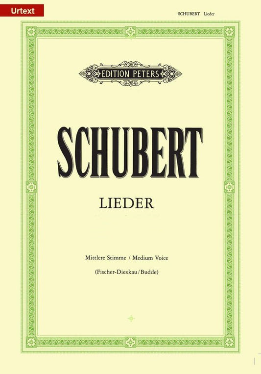 Schubert - 54 Songs Vol 2 Medium Voice Urtext (Softcover Book)