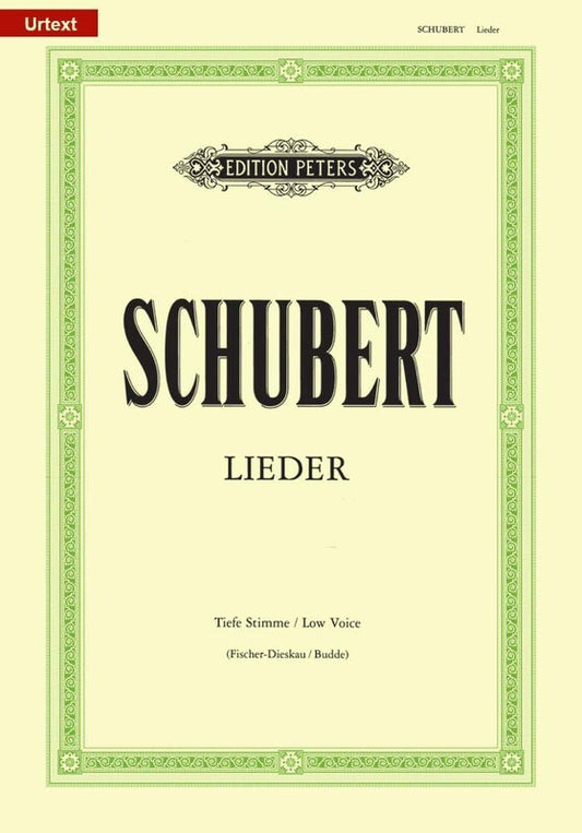 Schubert - 54 Songs Vol 2 Low Voice Urtext (Softcover Book)