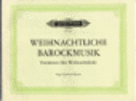 Baroque Music For Christmas (Softcover Book)