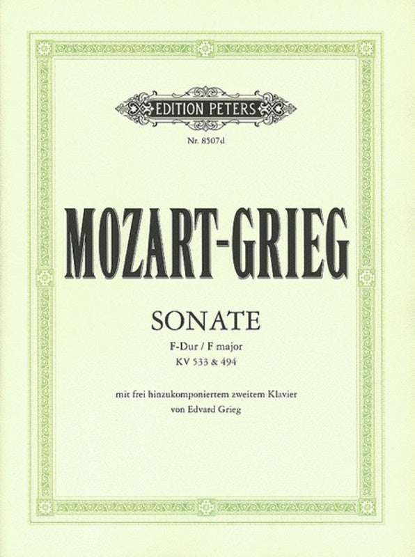 Sonata K 533 And K 494 F 2P 4H (Softcover Book)