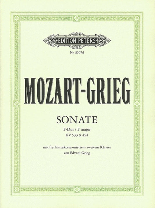 Sonata K 533 And K 494 F 2P 4H (Softcover Book)