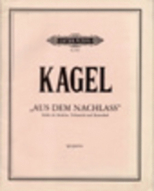 Aus Dem Nachlass Viola Vc Double Bass (Music Score/Parts) Book