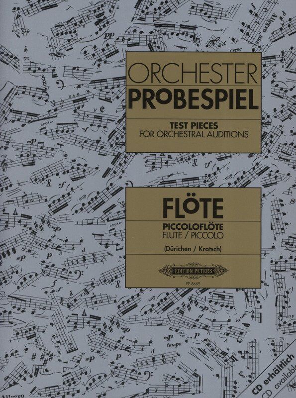 Test Pieces for Orchestral Auditions Flute/Piccolo by Edition Peters