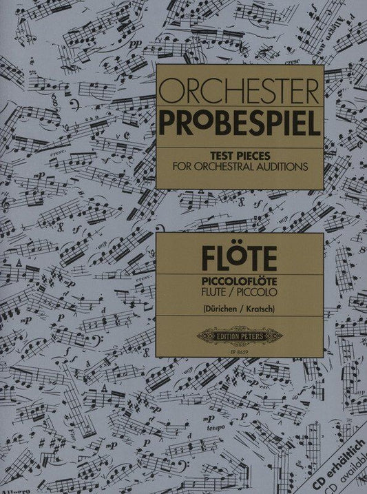 Test Pieces for Orchestral Auditions Flute/Piccolo by Edition Peters