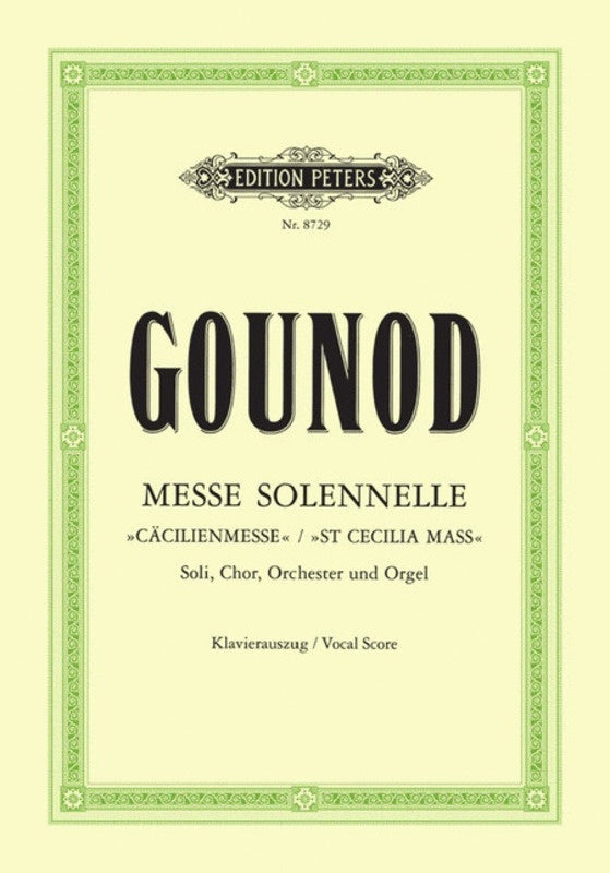 Messe Solennelle St Cecilia Latin (Softcover Book)