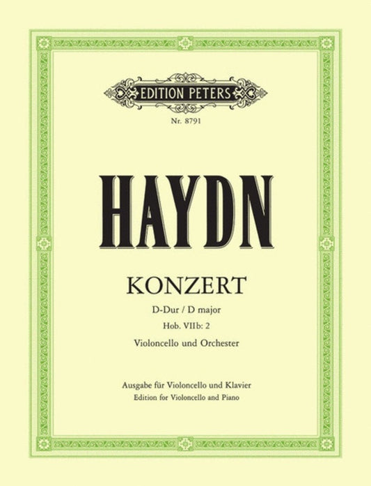 Concerto Hob 7B No 2 D Vc/Piano (Softcover Book)