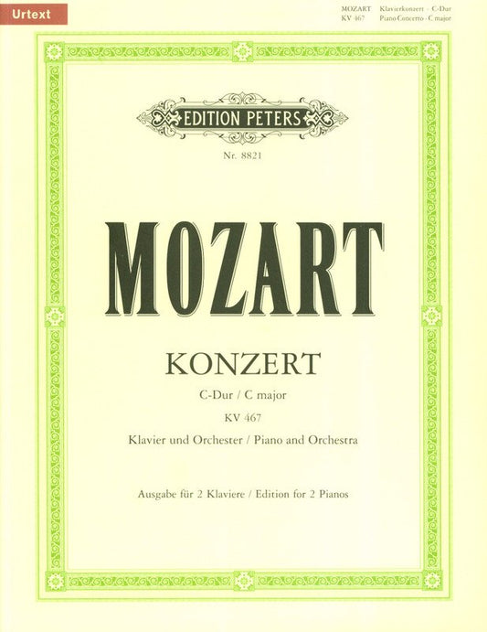 Mozart: Piano Concerto No. 21 in C Major, K. 467 — 2 Pianos, 4 Hands (Edition Peters)