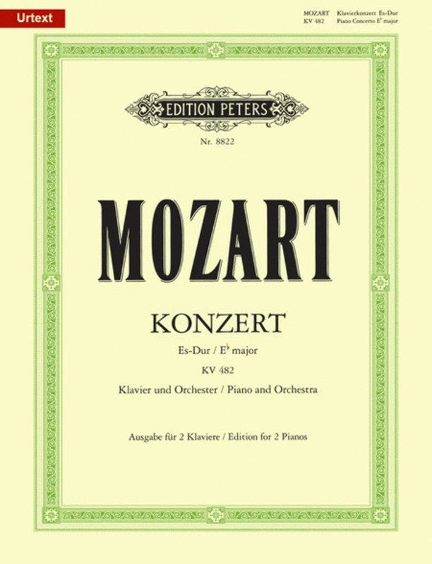Concerto K 482 E Flat Ed Wolff Zacharias 2P 4H (Softcover Book)