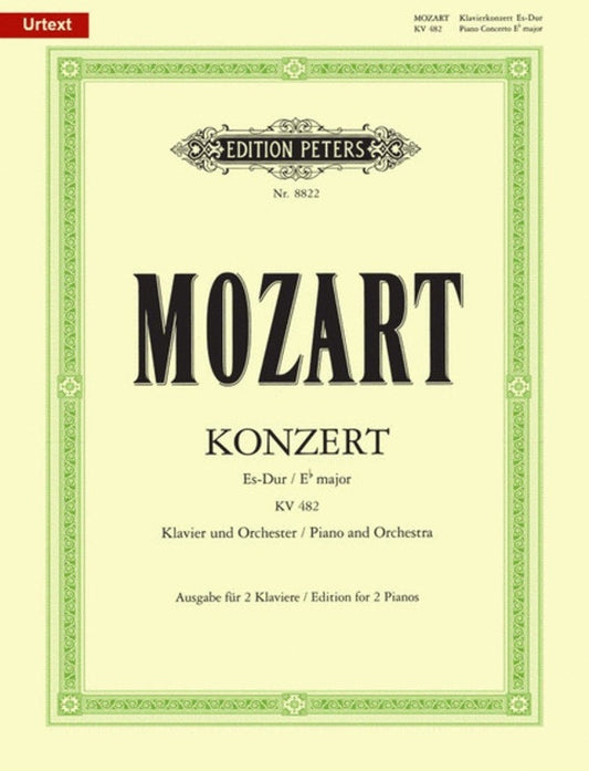 Concerto K 482 E Flat Ed Wolff Zacharias 2P 4H (Softcover Book)