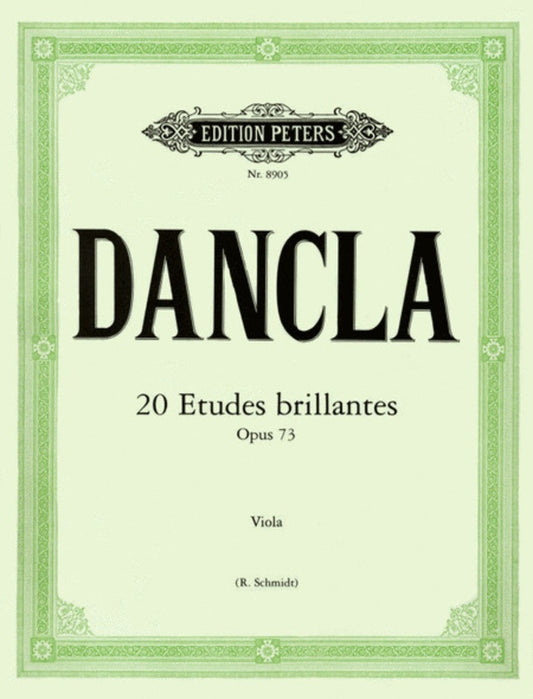 DanClarinet - 20 Etudes Brillantes Op 73 Viola (Softcover Book)