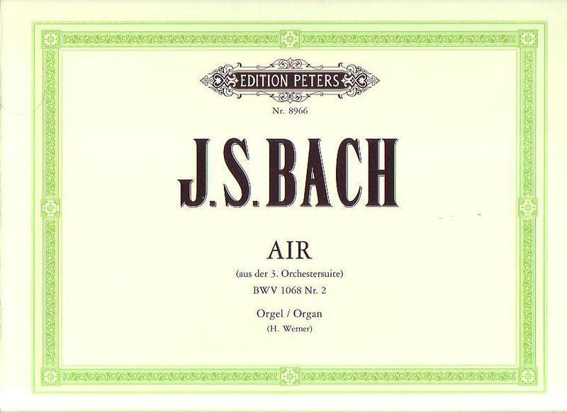 Edition Peters - Air From Orchestral Suite No 3 Bwv 1068 No 2