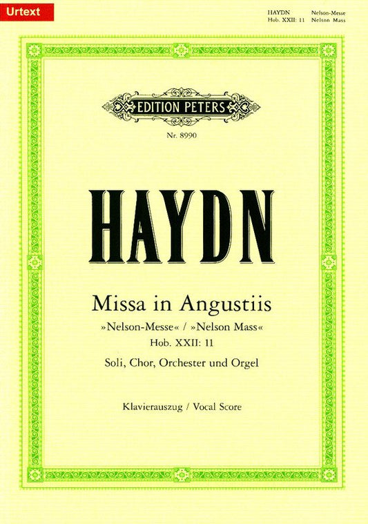 Haydn: Nelson Mass No. 3 in D Minor — Vocal Score (Edition Peters)