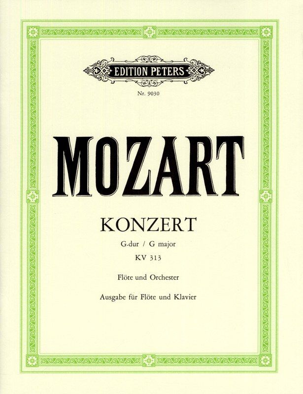 Mozart Concerto No. 1 G Major K 313 Flute/Piano Urtext Edition