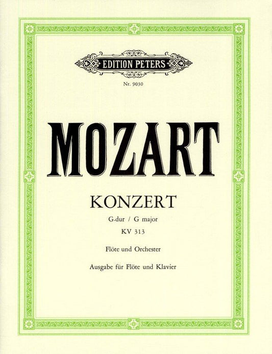 Mozart Concerto No. 1 G Major K 313 Flute/Piano Urtext Edition