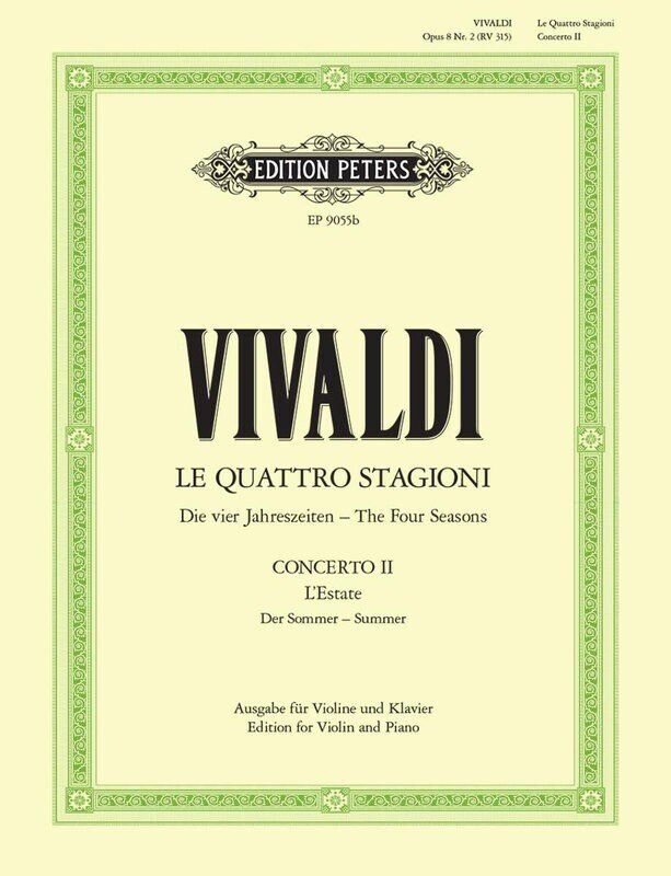 Vivaldi - Four Seasons Summer Concerto G Minor Op. 8 No. 2 for Violin