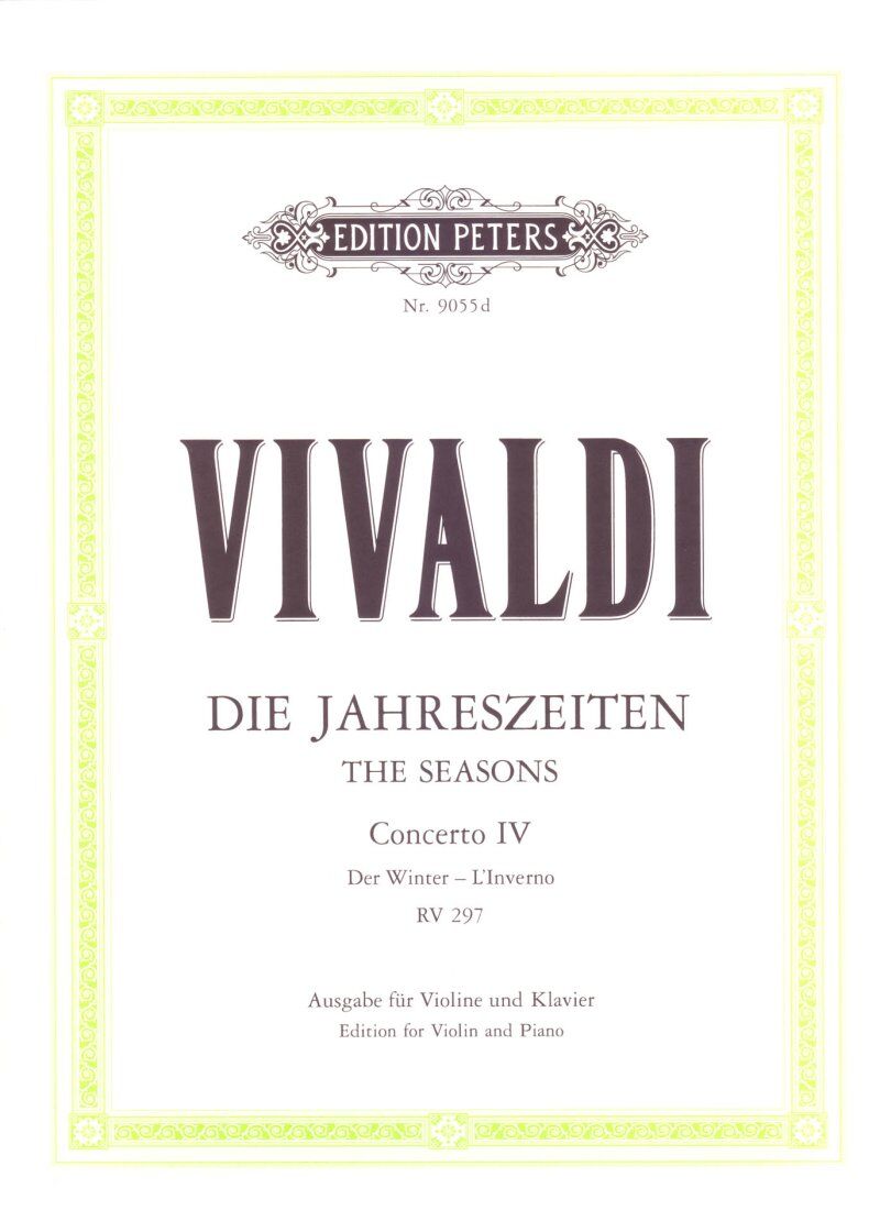 Vivaldi - Four Seasons Winter Concerto F Minor Op. 8 No. 4 for Violin
