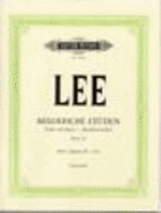 Sebastian Lee: 40 Melodic Studies, Op. 31 Vol. 1 — Cello (Edition Peters)