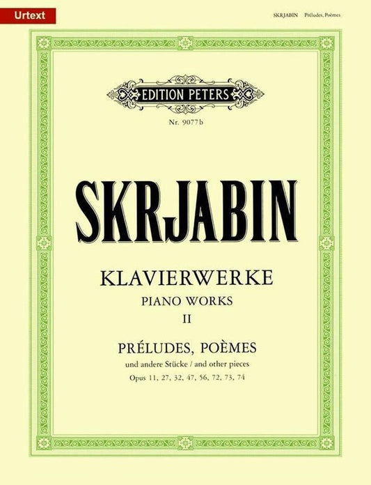 Preludes And Other Pieces Piano Works Vol 2 (Softcover Book)