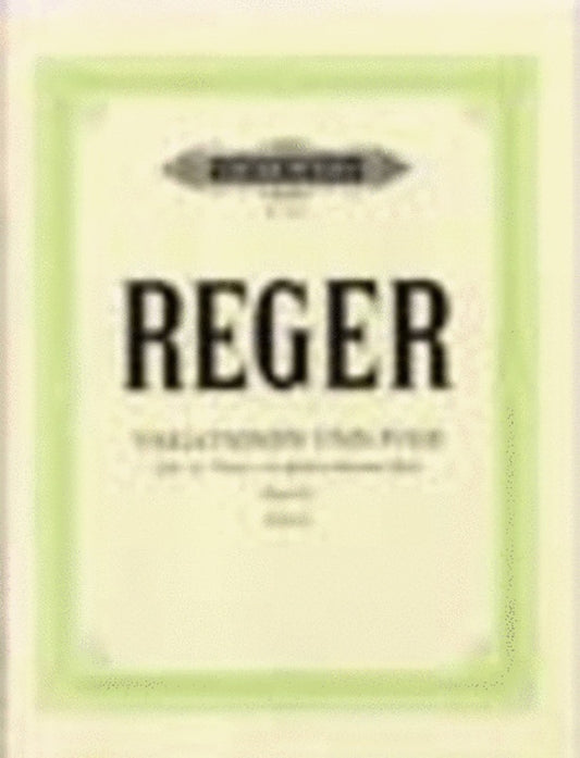 Variations And Fuge On A Theme By Bach Op 81 (Softcover Book)