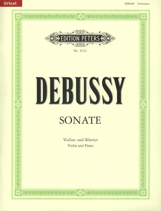 Debussy - Sonata in G Minor for Violin/Piano Urtext, Edition Peters, 1 Page