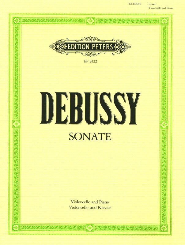 Sonata for Cello by Claude Debussy, Edition Peters, 1 Page