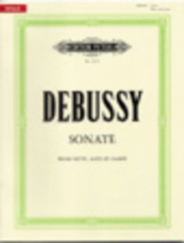 Debussy - Sonata Viola/Flute/Harp Score/Parts Urtext (Music Score/Parts) Book