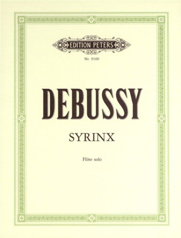 Debussy - Syrinx Flute Solo Urtext Edition Peters