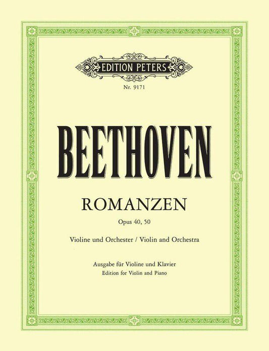Beethoven - 2 Romances Op. 40 G & Op. 50 F for Violin and Piano, Edited by David Oistrakh