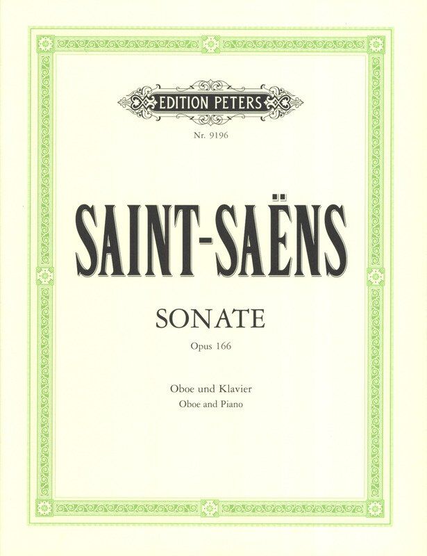 Saint-Saens - Sonata Op. 166 for Oboe and Piano Urtext Edition