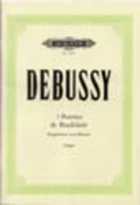 Debussy - 5 Poemes De Baudelaire Voice/Piano (Softcover Book)