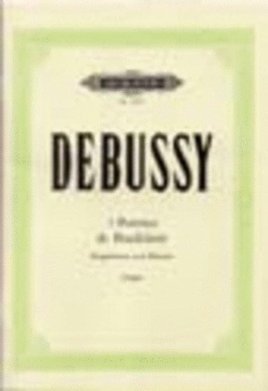 Debussy - 5 Poemes De Baudelaire Voice/Piano (Softcover Book)