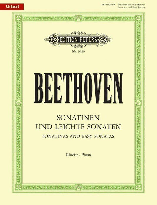 Sonatinas and Easy Sonatas for Piano Solo by Ludwig van Beethoven, Edition Peters