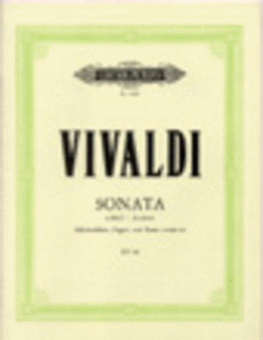Sonata A Min Tre Rec Bassoon Piano (Music Score/Parts) Book