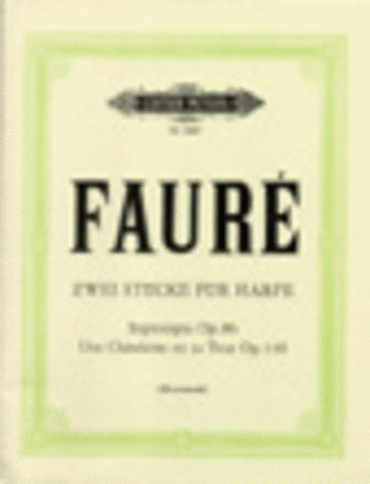 Pieces 2 Op 86 Op 110 Harp Solo (Softcover Book)