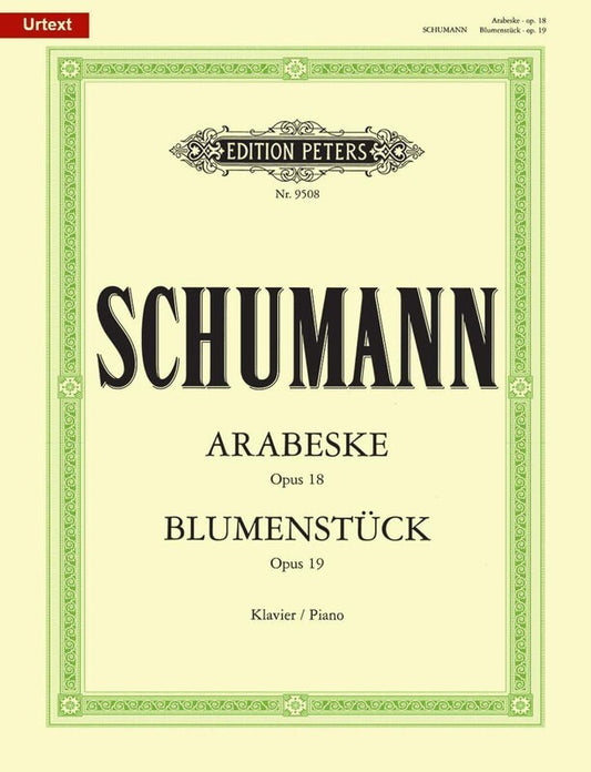 Arabesque Op 18 Blumenstuck Op 19 (Softcover Book)